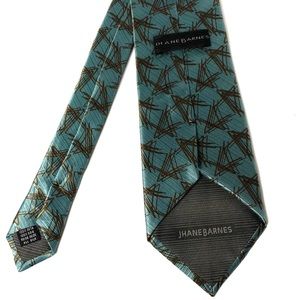 100% Silk Men’s Tie Jhanes Barnes Made In Italy OS
